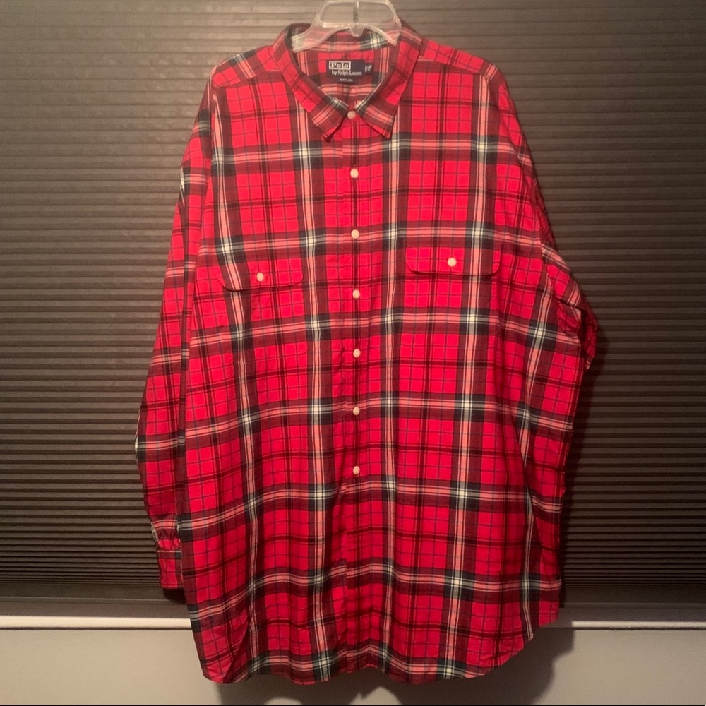Ralph Lauren Matlock plaid button down shirt